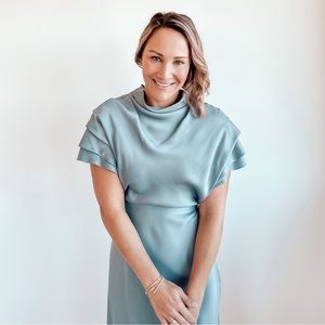 Anthropologie silk dress